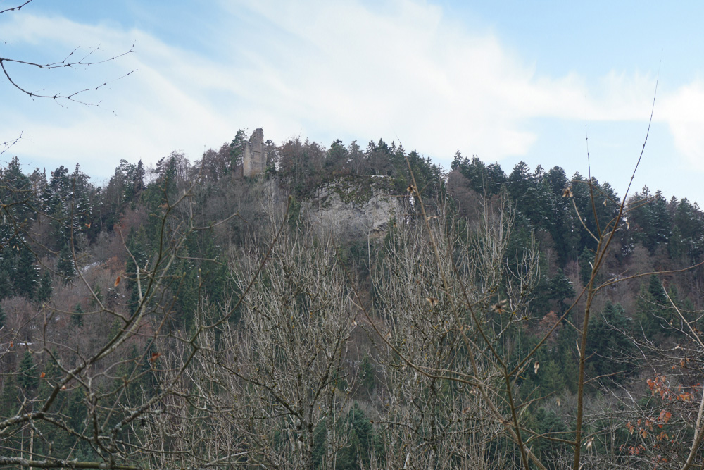 Burgruine Granegg (Egesheim) (Graneck, Michelstein-Granegg) im Landkreis Tuttlingen