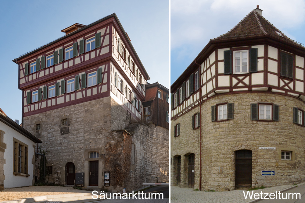 Stadtbefestigung Schwäbisch Hall im Landkreis Schwäbisch Hall