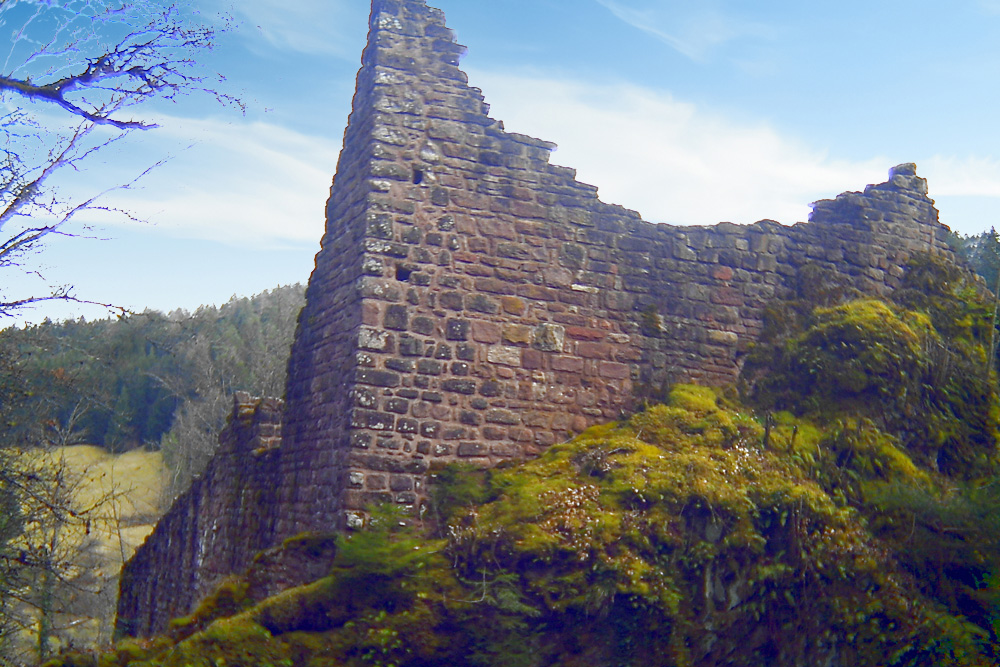 Ruine Falkenstein (Ober- und Unterfalkenstein) im Landkreis Rottweil