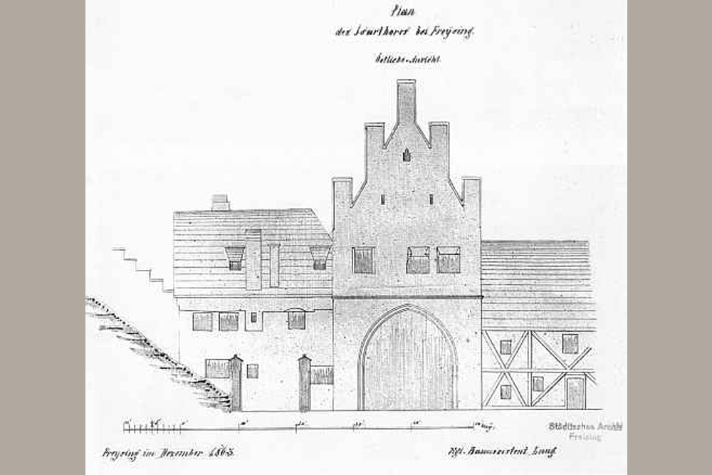 Stadtbefestigung Freising im Landkreis Freising