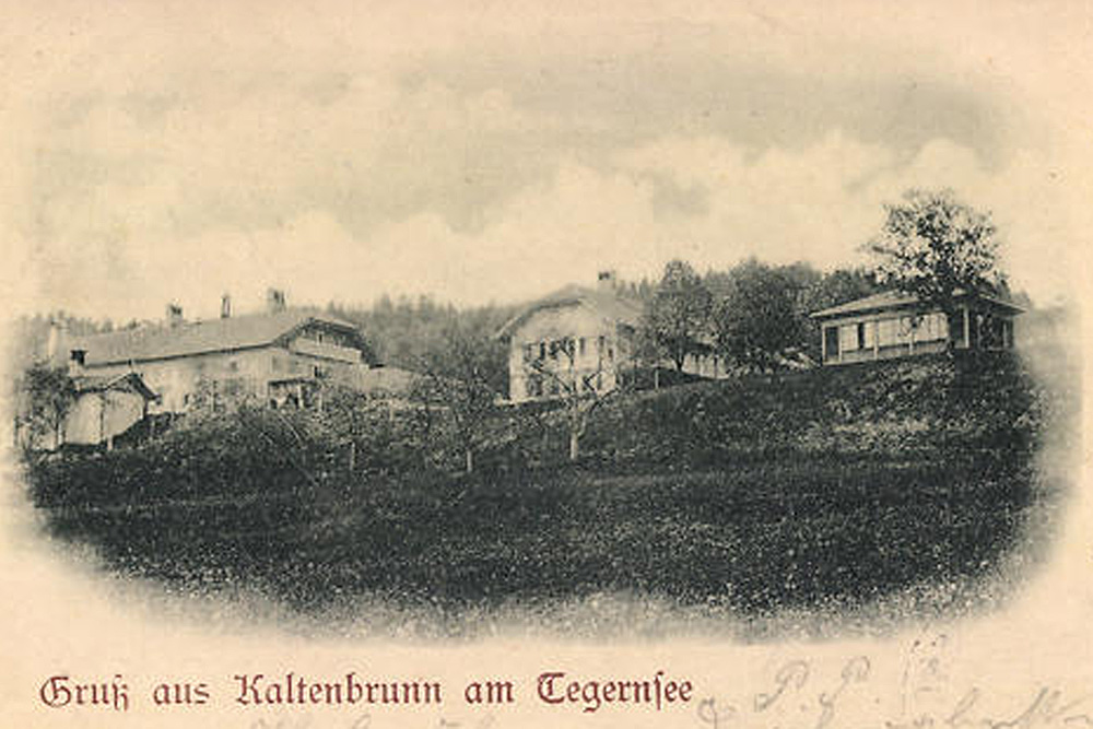 Gut Kaltenbrunn der Burg Ebertshausen (Burg Kaltenbrunn, Ebratshausen) im Landkreis Miesbach