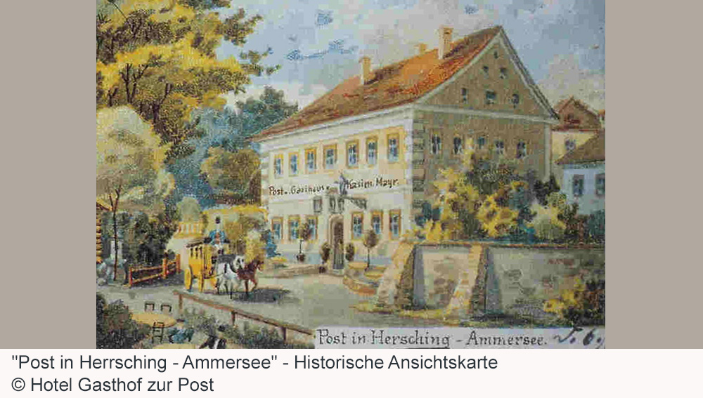 Adelssitz Herrsching (Hotel Gasthof zur Post) im Landkreis Starnberg