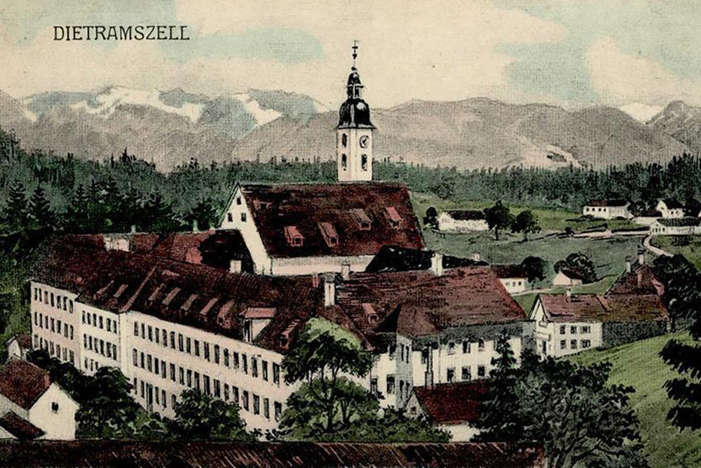 Kloster Dietramszell (ehemaliges Augustiner-Chorherren-Stift und heutiges Kloster der Salesianerinnen) im Landkreis Bad Tölz-Wolfratshausen