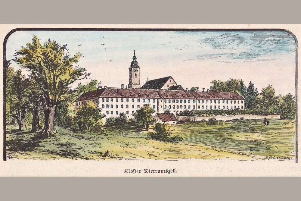 Kloster Dietramszell (ehemaliges Augustiner-Chorherren-Stift und heutiges Kloster der Salesianerinnen) im Landkreis Bad Tölz-Wolfratshausen